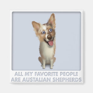 Australian Red Merle Shepherd Favourite Magnet