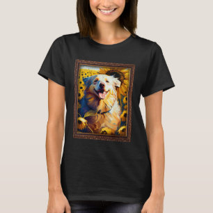 Australian Retriever Painting Sunflower Flower Mum T-Shirt