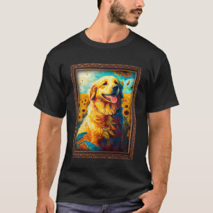 Australian Retriever Painting Sunflower Flower Mum T-Shirt