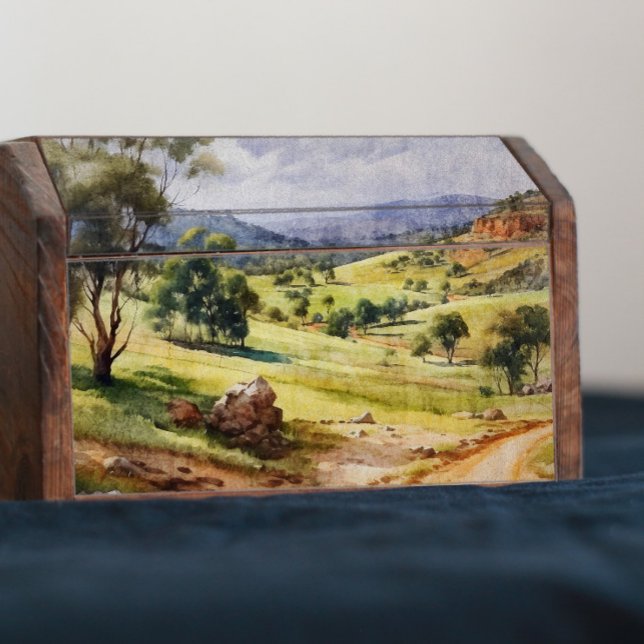 Australian Road Winds into Valley Decoupage Tissue Paper (Creator Uploaded)