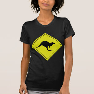 australian roadsign kangaroo australia T-Shirt