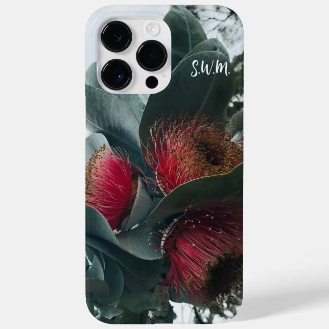 Australian rose mallee eucalyptus blossoms Case-Mate iPhone case (Back)