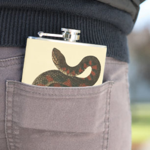 Australian Rough-scaled snake Personalised Flask