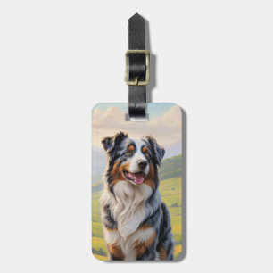 Australian Shepard Luggage Tag