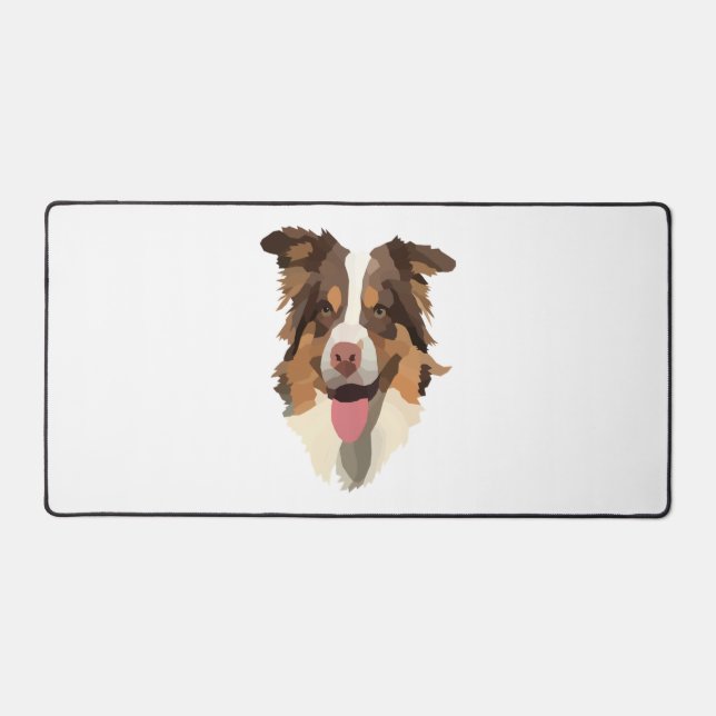 Australian shepherd 1 desk mat (Front)