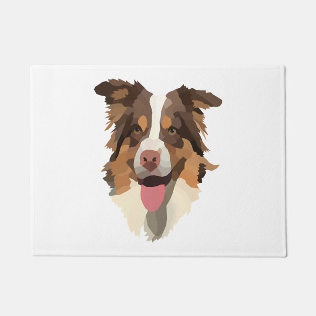 Australian shepherd 1 doormat (Front)