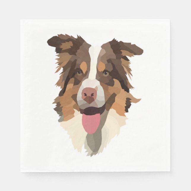Australian shepherd 1 napkin (Front)