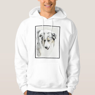 Australian Shepherd 2 Painting - Original Dog Art Hoodie