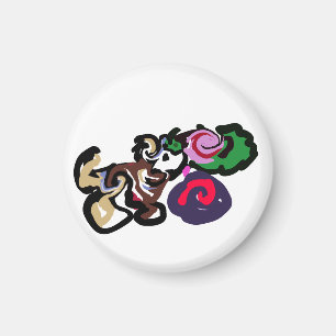Australian shepherd and roses joy magnet