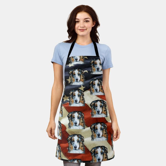 Australian Shepherd  Apron (Worn)