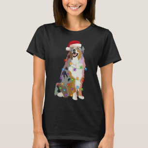 Australian Shepherd Aussi Christmas Lights Xmas Do T-Shirt