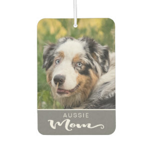 Australian Shepherd Aussie Insert Dog's Picture Car Air Freshener