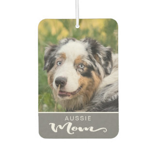 Australian Shepherd Aussie Insert Dog's Picture Car Air Freshener