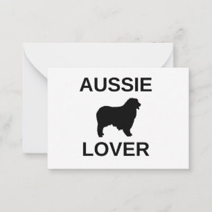 australian shepherd aussie lover card