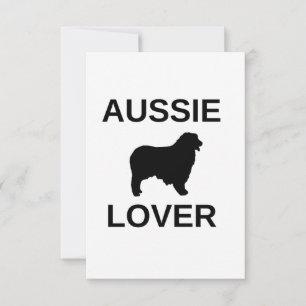 australian shepherd aussie lover thank you card