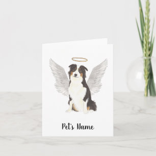 Australian Shepherd Aussie Sympathy Memorial Card