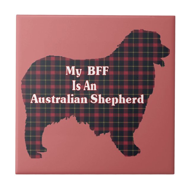 Australian Shepherd BFF Tile (Front)