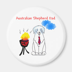 Australian Shepherd Blue Dad Magnet