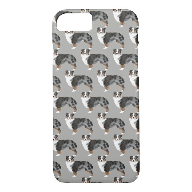 Australian Shepherd Blue Merle iPhone Case (Back)