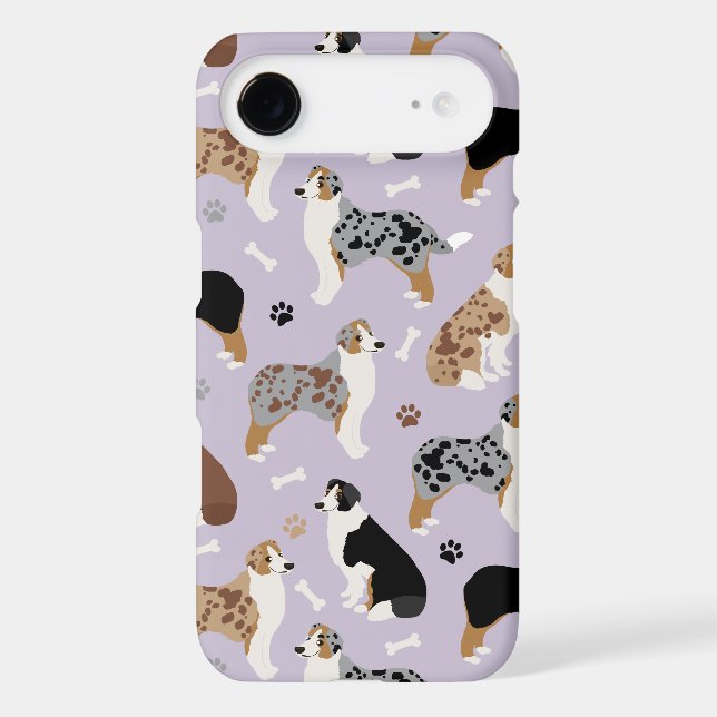 Australian Shepherd Bones and Paws Case-Mate Samsung Galaxy Case (Back)