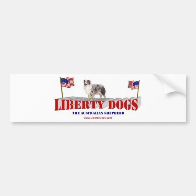 Australian Shepherd Bumper Sticker (Front)
