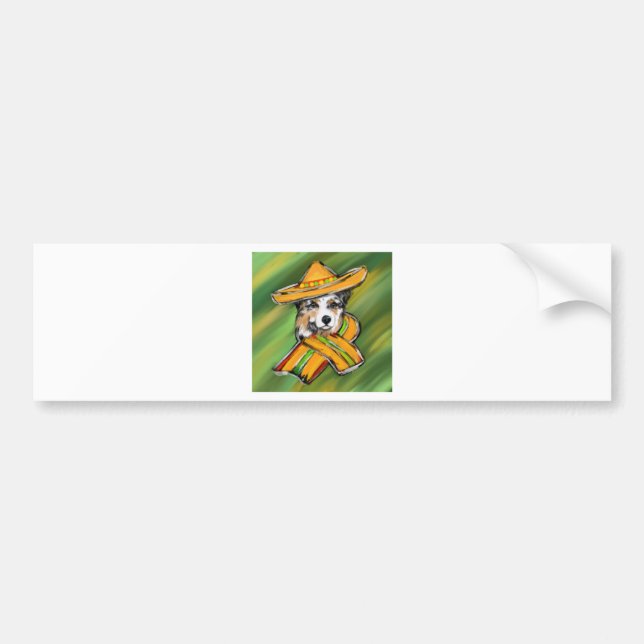 Australian Shepherd Bumper Sticker (Front)