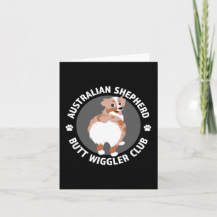Australian Shepherd Butt Wigglers Club - Red Merle Card