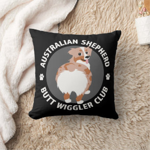 Australian Shepherd Butt Wigglers Club - Red Merle Cushion
