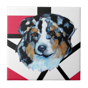 AUSTRALIAN SHEPHERD CERAMIC TILE