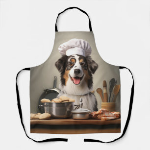 Australian Shepherd Chef Cooking Apron