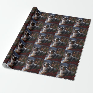 Australian Shepherd Christmas Festive Season  Wrapping Paper