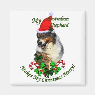 Australian Shepherd Christmas Gifts Magnet