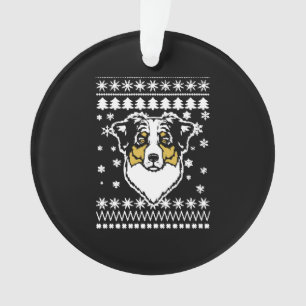 Australian Shepherd Christmas Shirt Ornament