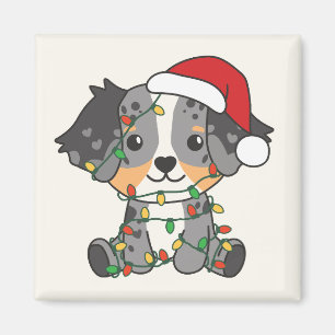 Australian Shepherd Christmas Winter Animals Magnet