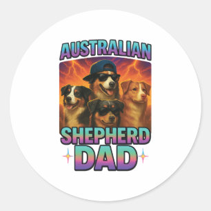Australian Shepherd Classic Round Sticker