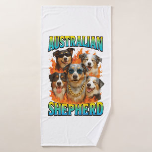 Australian Shepherd Copy Bath Towel