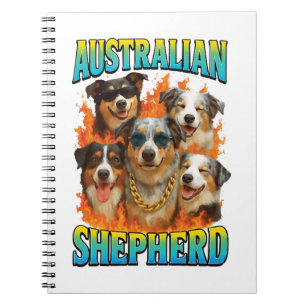Australian Shepherd Copy Notebook