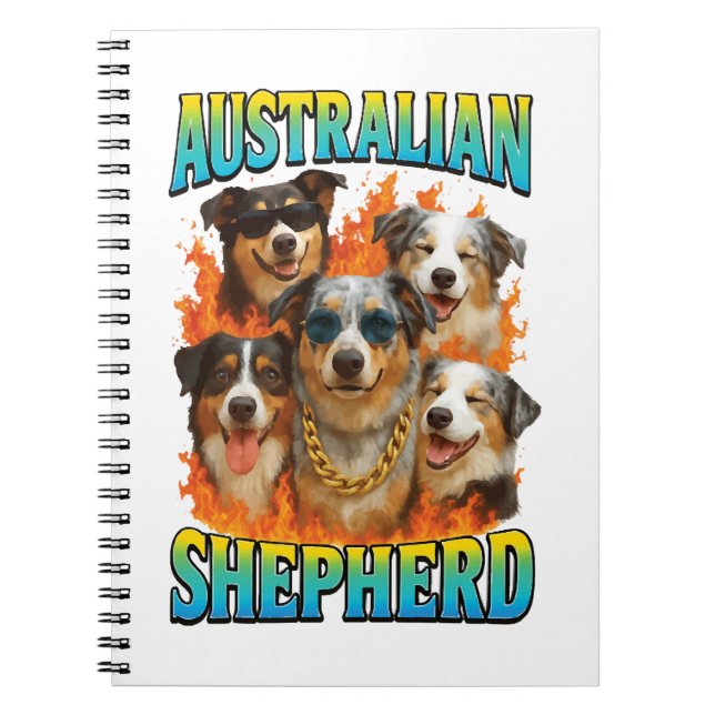 Australian Shepherd Copy Notebook (Front)