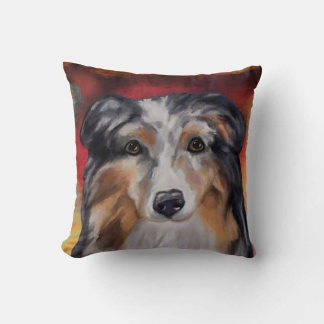 AUSTRALIAN SHEPHERD     CUSHION (Front)