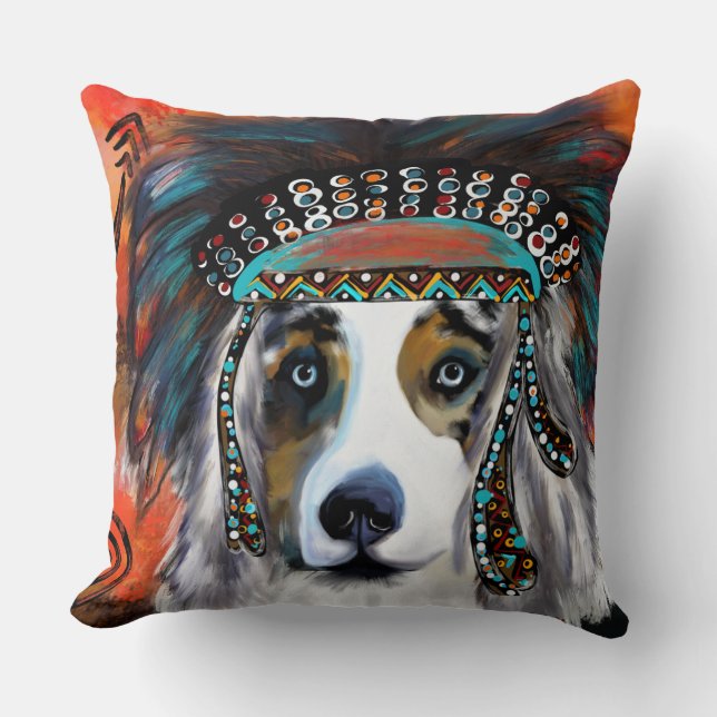 AUSTRALIAN SHEPHERD  CUSHION (Front)
