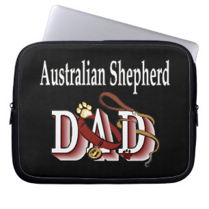 Australian Shepherd Dad Laptop Sleeve