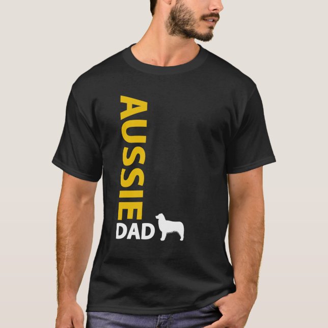 Australian Shepherd Dad T-Shirt (Front)