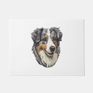 Australian shepherd Dog 3 Doormat