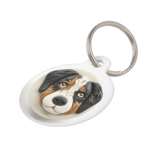 Australian Shepherd Dog 3D Inspired Pet Tag
