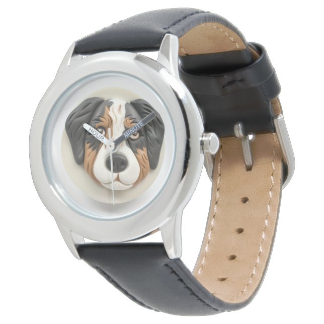 Australian Shepherd Dog 3D Inspired Watch (Angled)