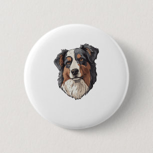 Australian shepherd Dog 6 Cm Round Badge