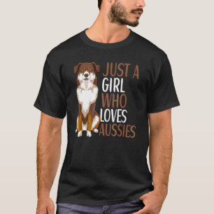 Australian Shepherd Dog Aussie Owner Girls 2 T-Shirt
