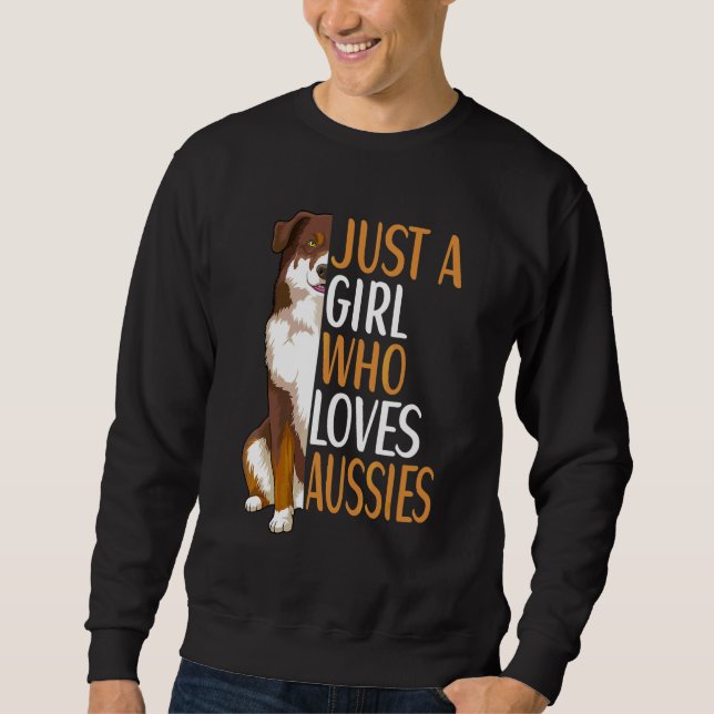 Australian Shepherd Dog Aussie Owner Sweatshirt (Front)