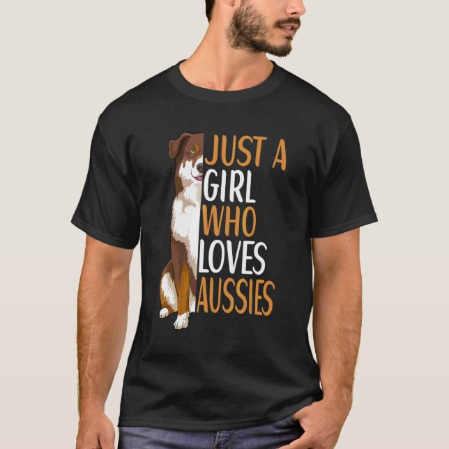 Australian Shepherd Dog Aussie Owner T-Shirt (Front)