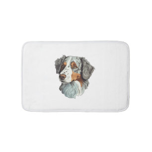 Australian shepherd Dog   Bath Mat